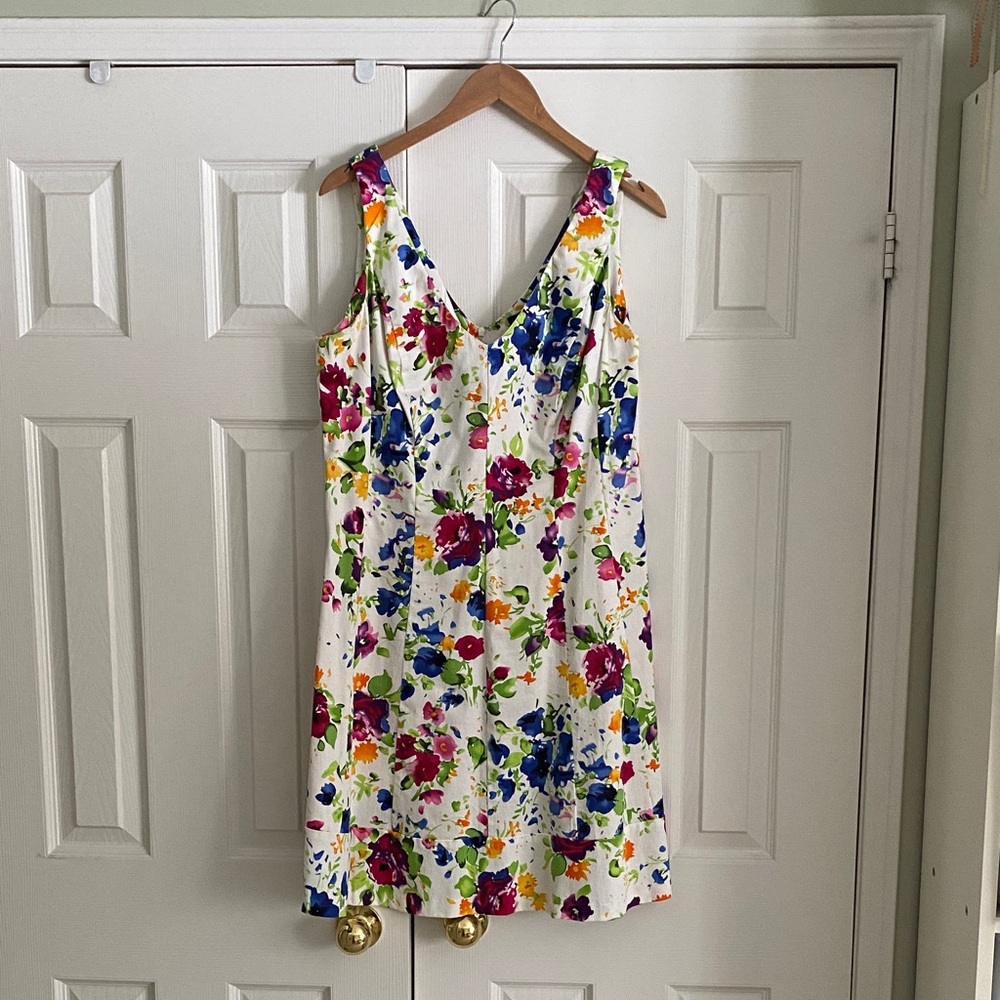 Chaps Floral Sleeveless Dress